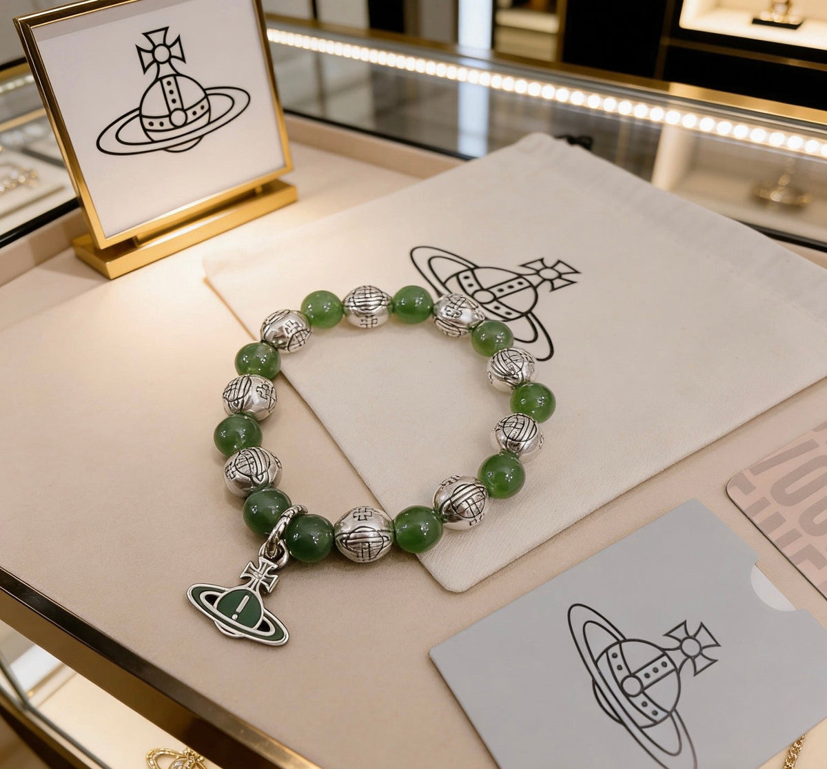 Martin Graham bracelet in polished metal-tone – styled product view