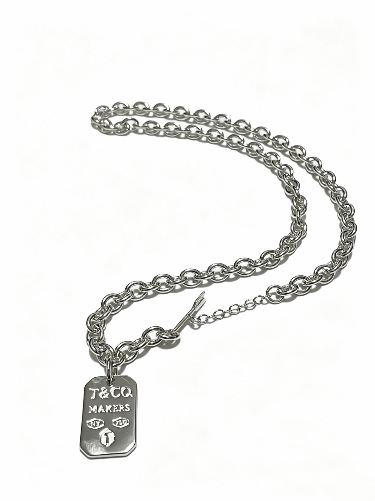 Martin Graham pendant necklace in polished metal-tone – main product view
