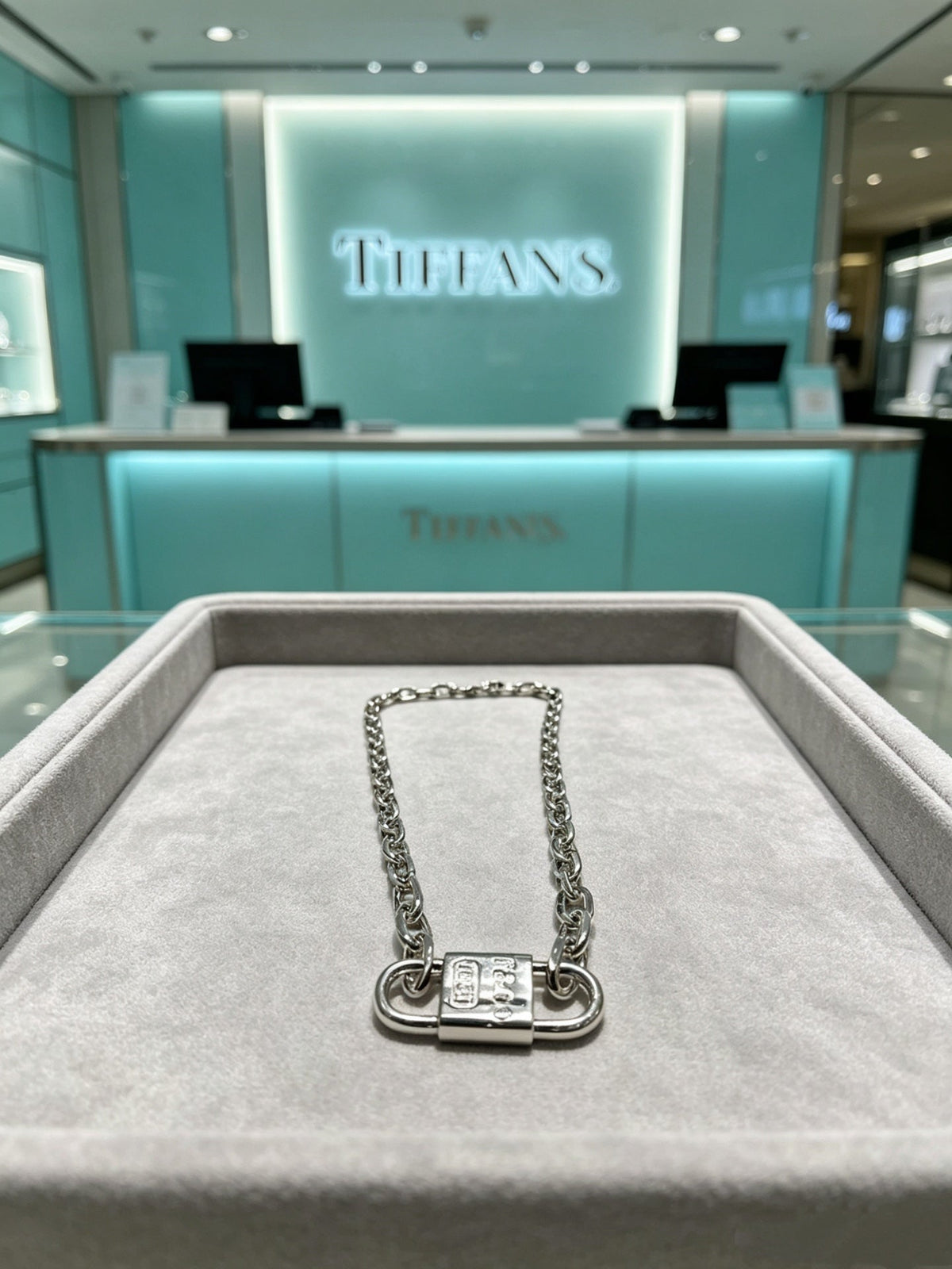 Martin Graham pendant necklace in polished metal-tone – front product view
