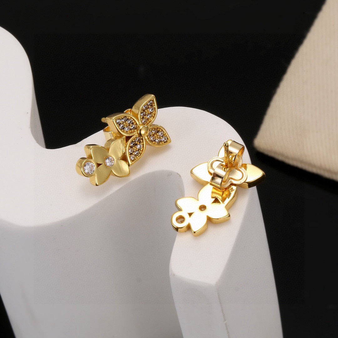 Martin Graham stud earrings in polished metal-tone – main product view