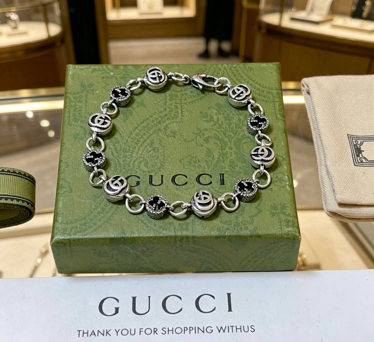 Martin Graham bracelet in polished metal-tone – main product view
