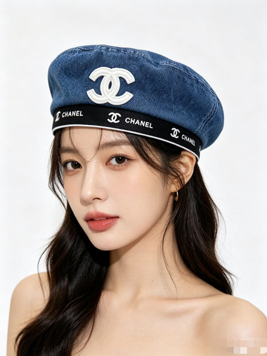 Chanel Denim Beret - image 1