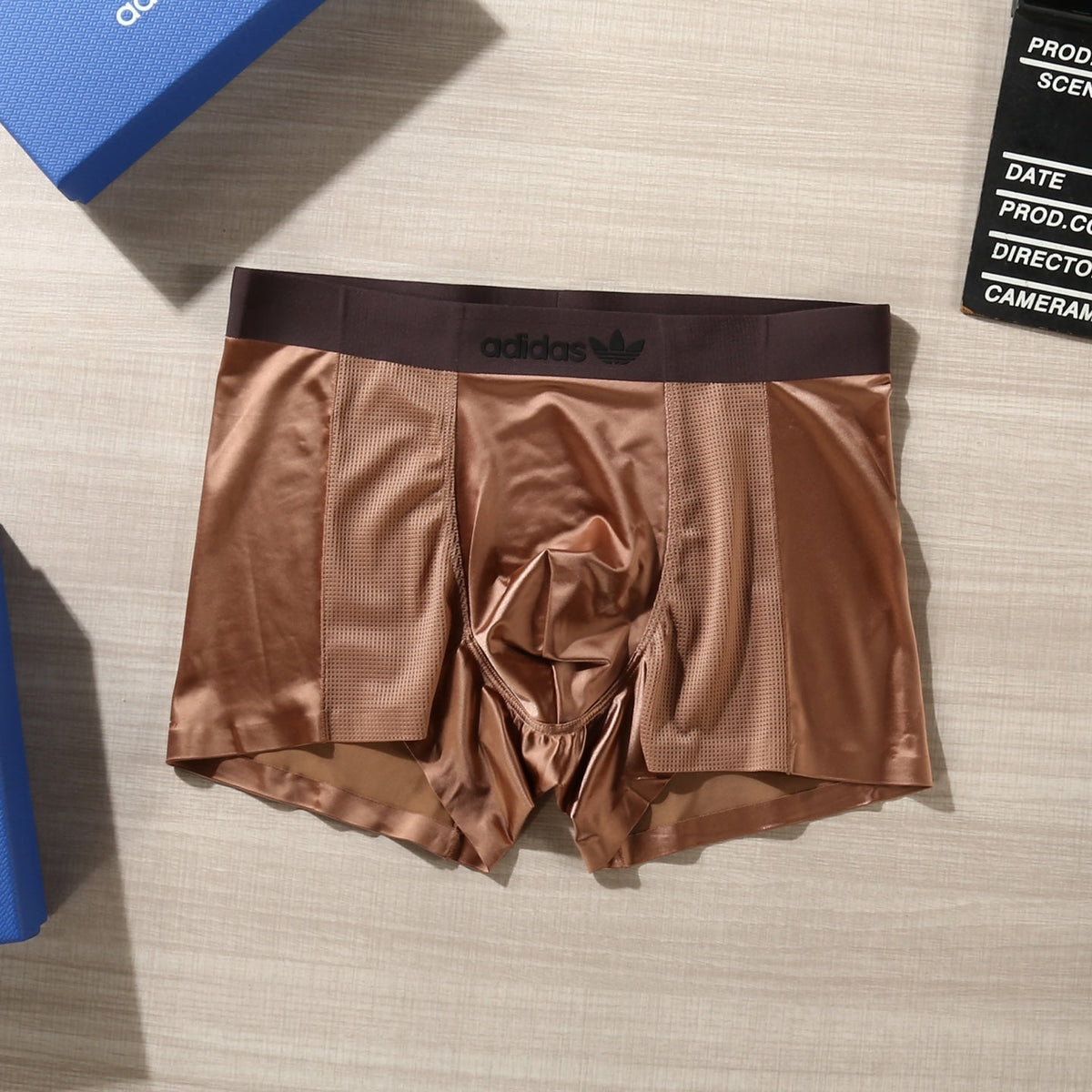 Adidas Contrast Trefoil Details Men's Boxer Briefs - 3-Piece Box