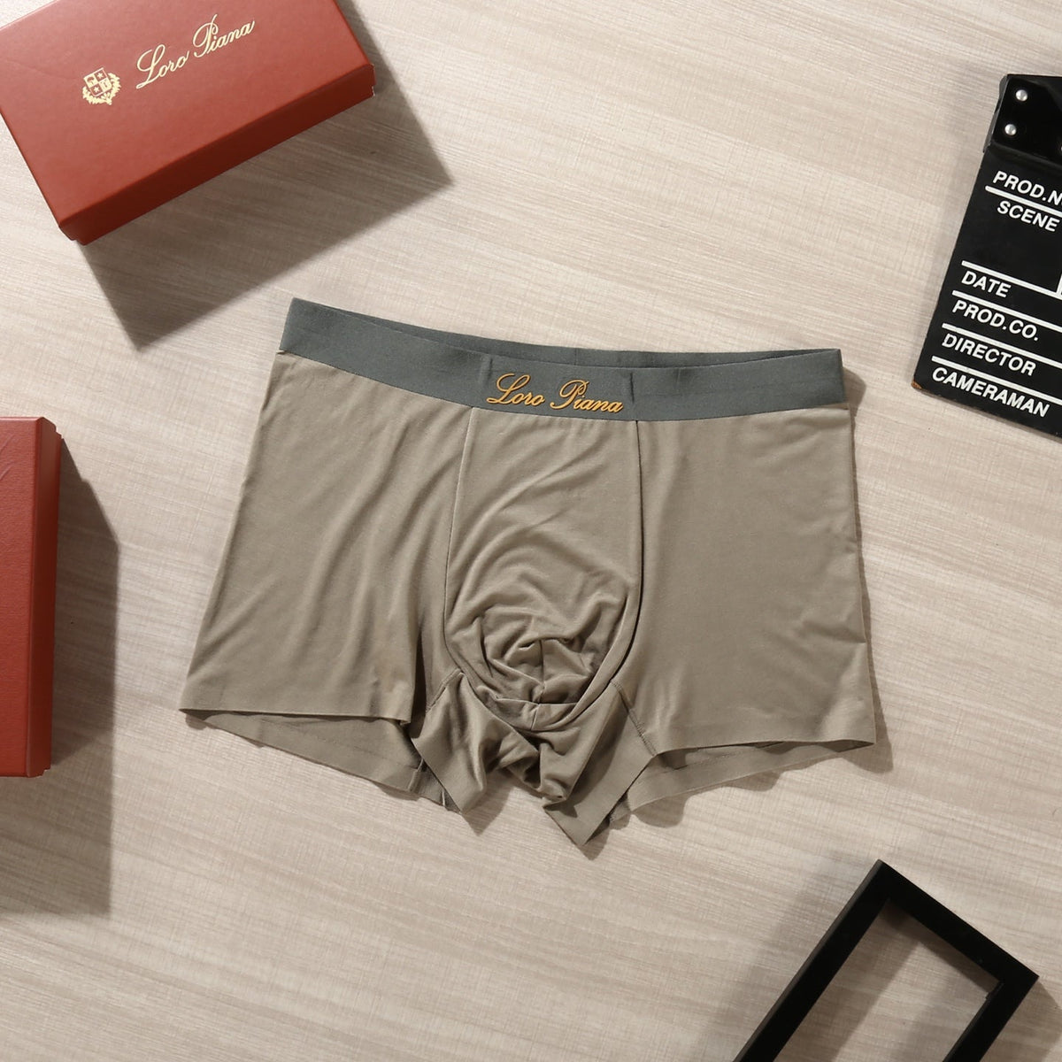 Loro Piana Script Details Men's Boxer Briefs - 3-Piece Box