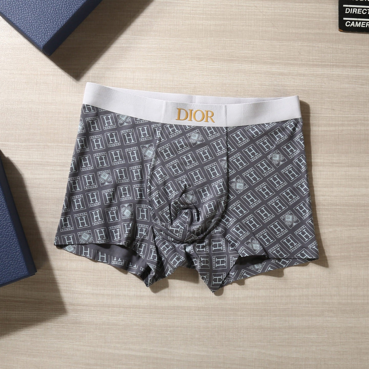 Dior Varied Graphic Patterns Men's Boxer Briefs - 3-Piece Box