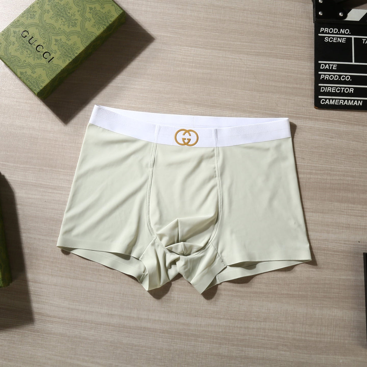 Gucci Gold-Tone Emblem Waistbands Men's Boxer Briefs - 3-Piece Box