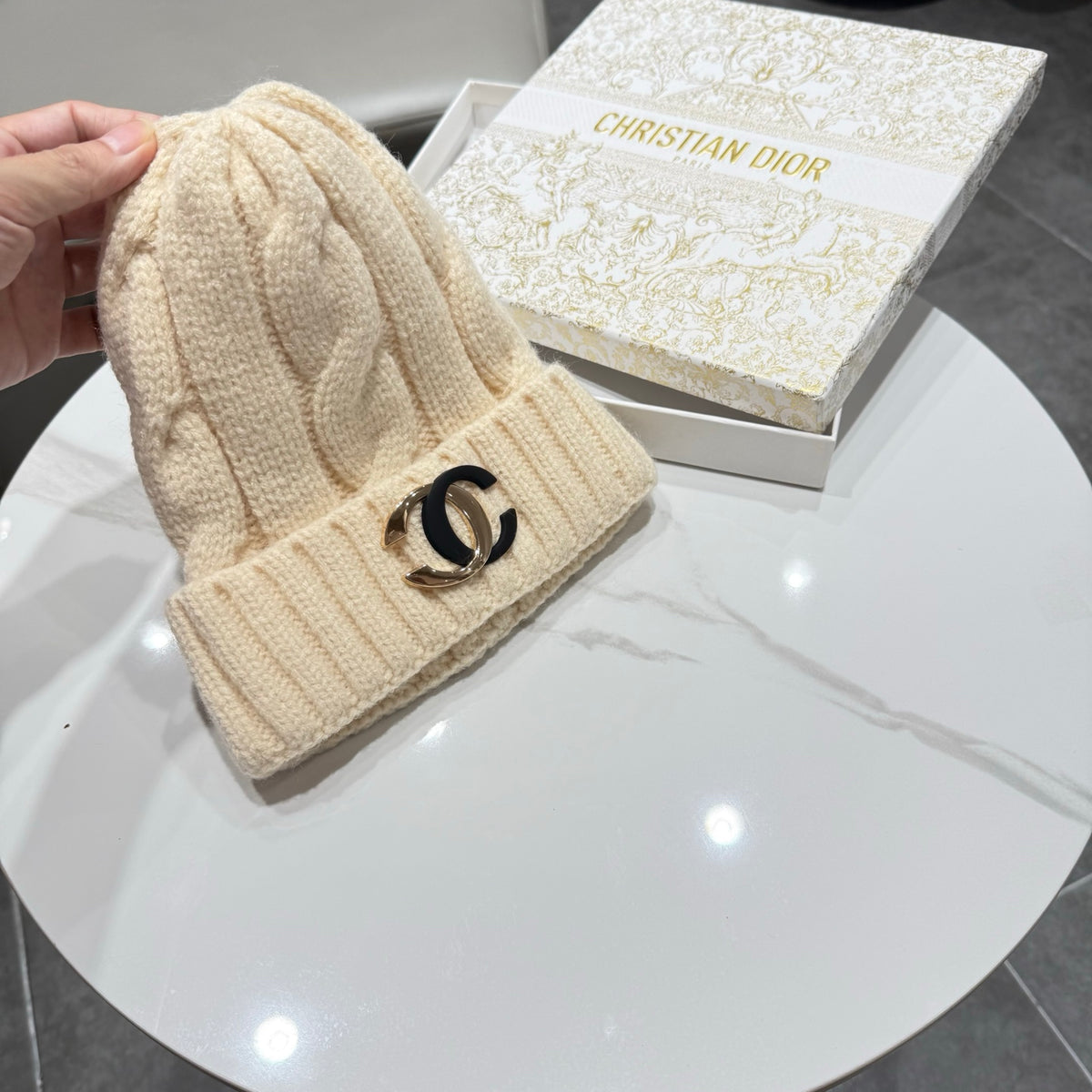 Chanel Knit Beanie - image 9