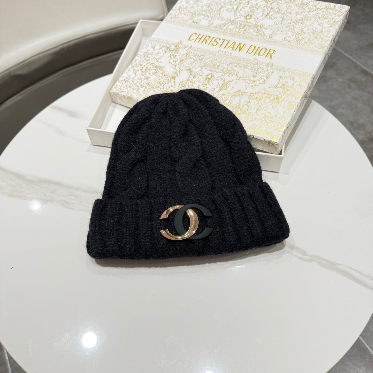 Chanel Knit Beanie - image 1