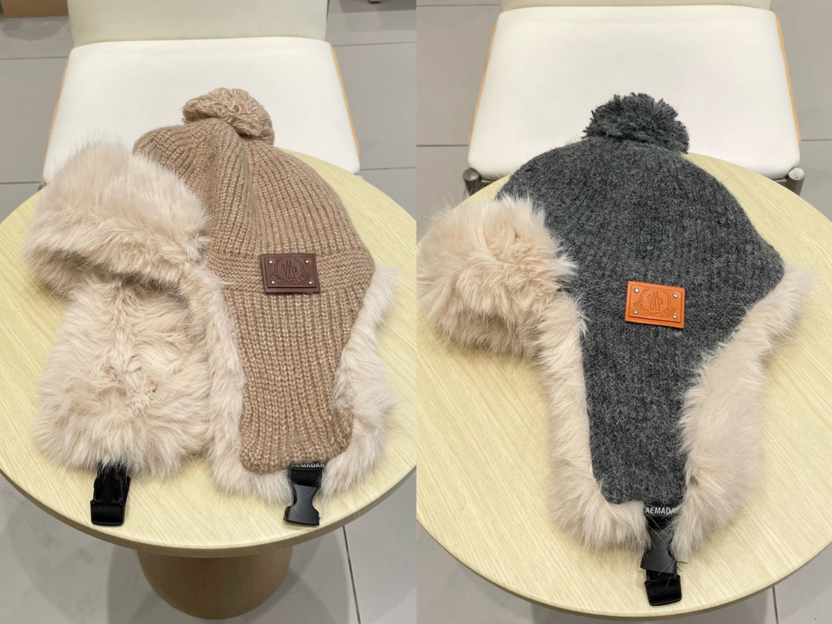 Moncler Plush Earflap Hat - image 5