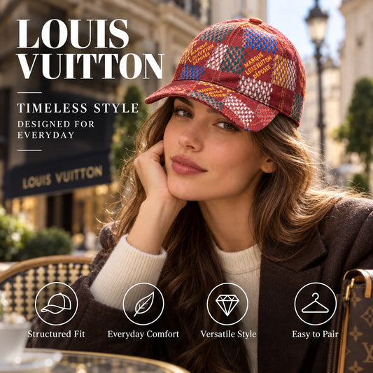 Louis Vuitton Baseball Cap worn in a premium lifestyle setting