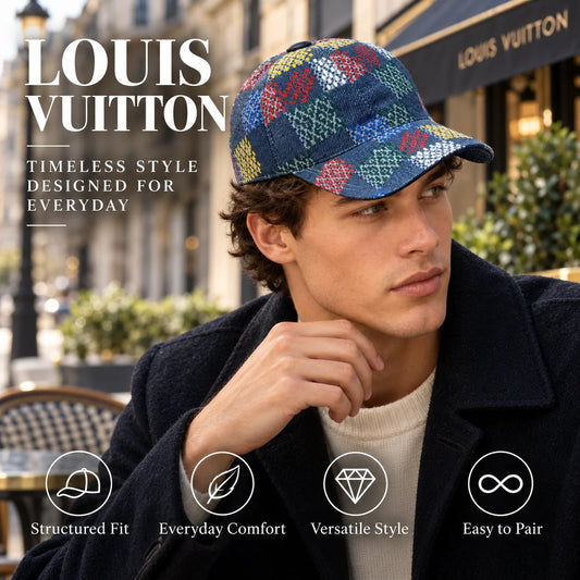 Louis Vuitton Baseball Cap worn in a premium lifestyle setting
