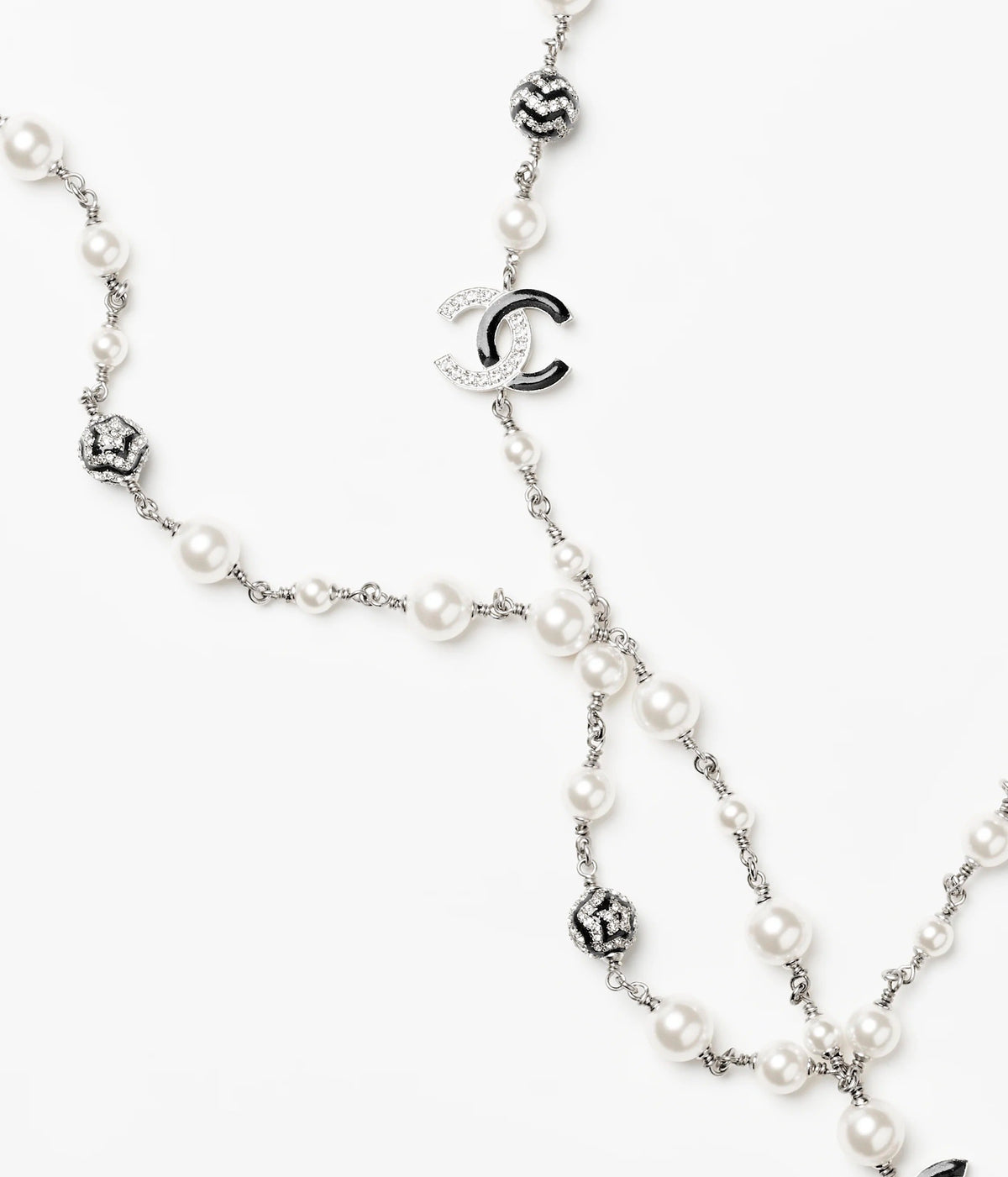 Martin Graham pendant necklace in polished metal-tone – front product view