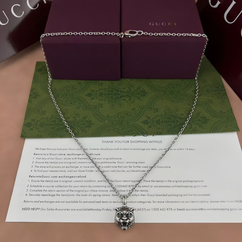 Martin Graham pendant necklace in polished metal-tone – main product view