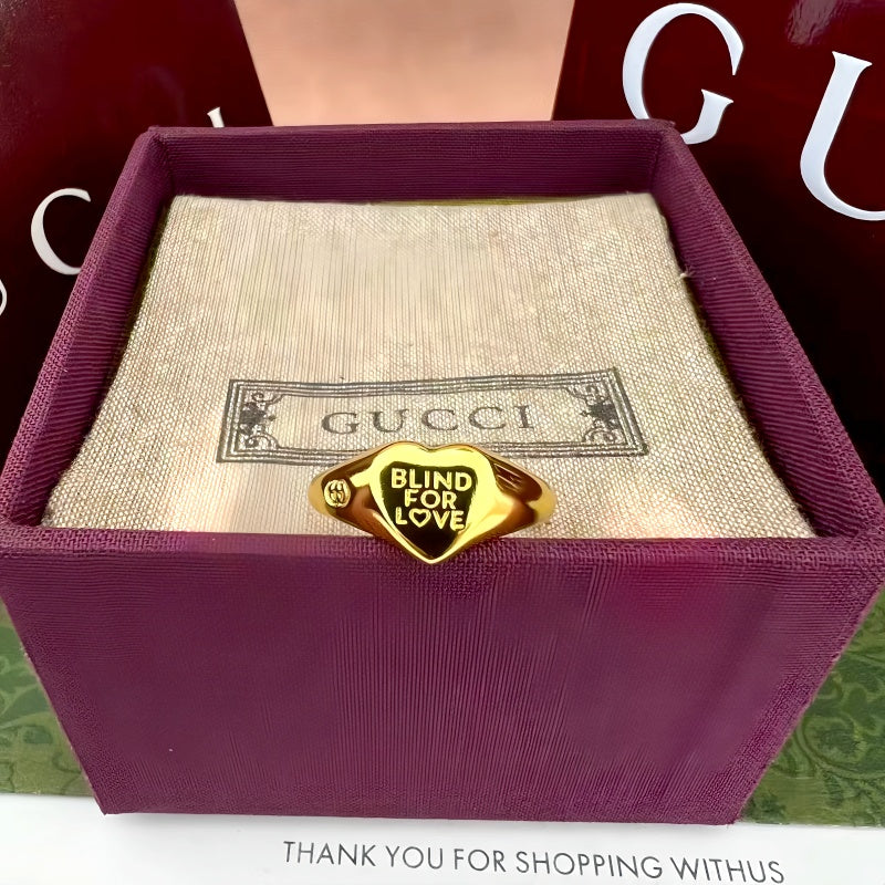 Martin Graham ring in polished metal-tone – close-up detail