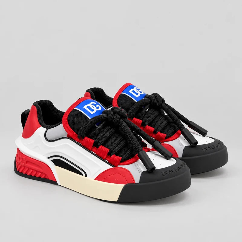 D*G  Luxury Genuine Leather Casual Sneakers - Italian Designer Unisex Shoes