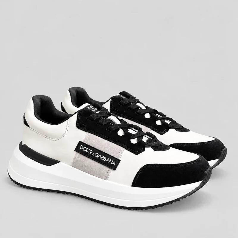 D*G Premium Leather Casual Sneakers - Designer Unisex Shoes in 3 Colors