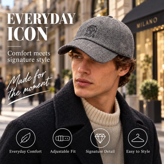 Brunello Baseball Cap worn in a premium lifestyle setting