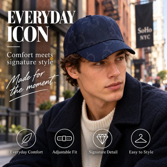 Baseball Cap worn in a premium lifestyle setting