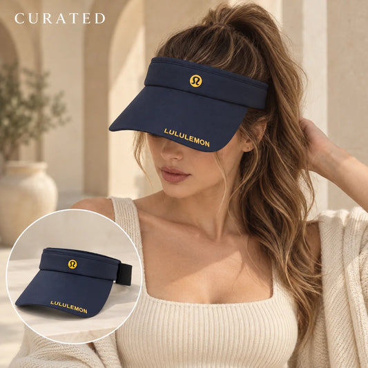Independent Visor worn by a Western model with product detail inset